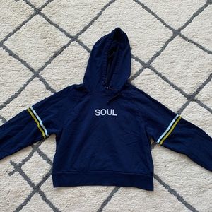 Soulcycle distressed hoodie